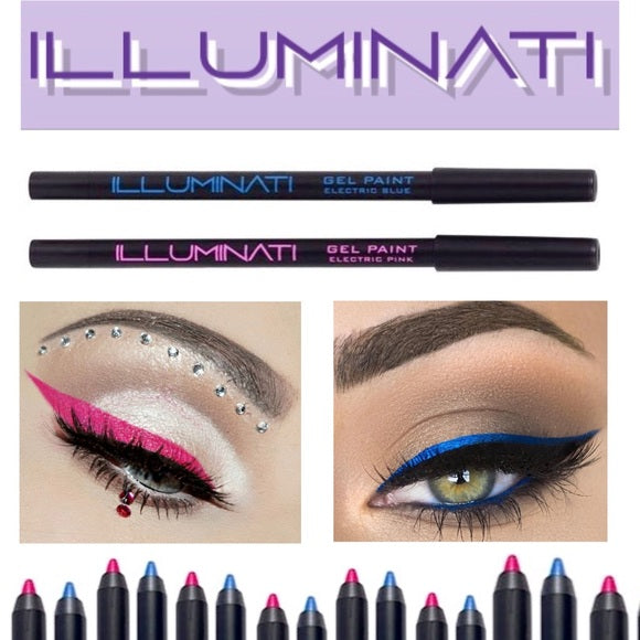 Illuminati Gel Paint Electric Duo Eyeliners (Blue & Pink)