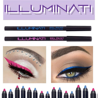 Delineadores de ojos Illuminati Gel Paint Electric Duo (azul y rosa)