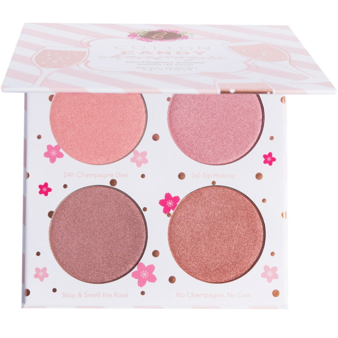 Paleta de rubores en champán Cotton Candy de Beauty Bakerie