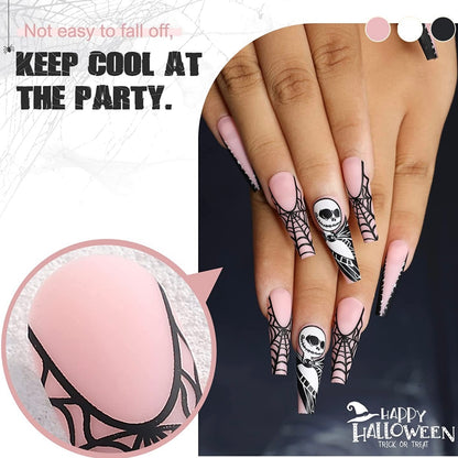 Premium Spooky Halloween Themed 24 piece Press On Nail Set