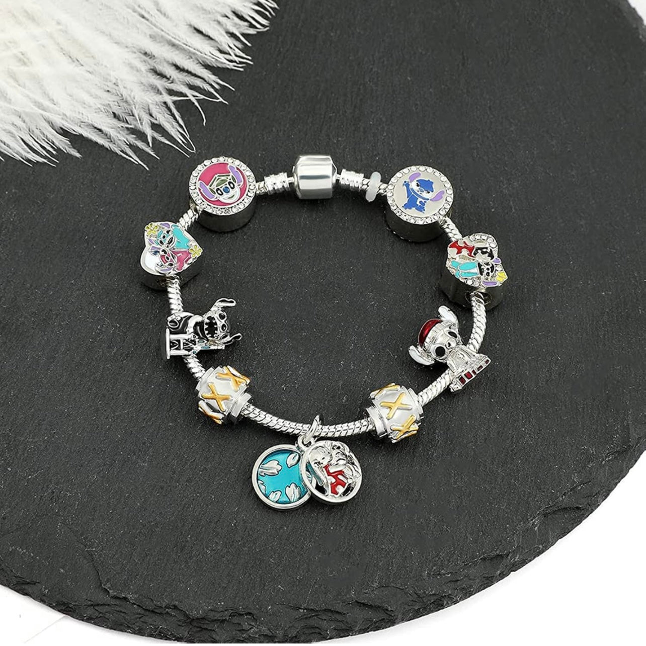 S925 Disney Lilo & Stitch Sterling Silver Charms Collection – Axa