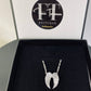 Diamond Cut Sterling Silver Guardian Angel Wings Pendant & 20In. Matching Necklace