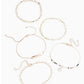 Beautiful 5 Piece Gold Survivor Bracelet Set| Fits All sizes