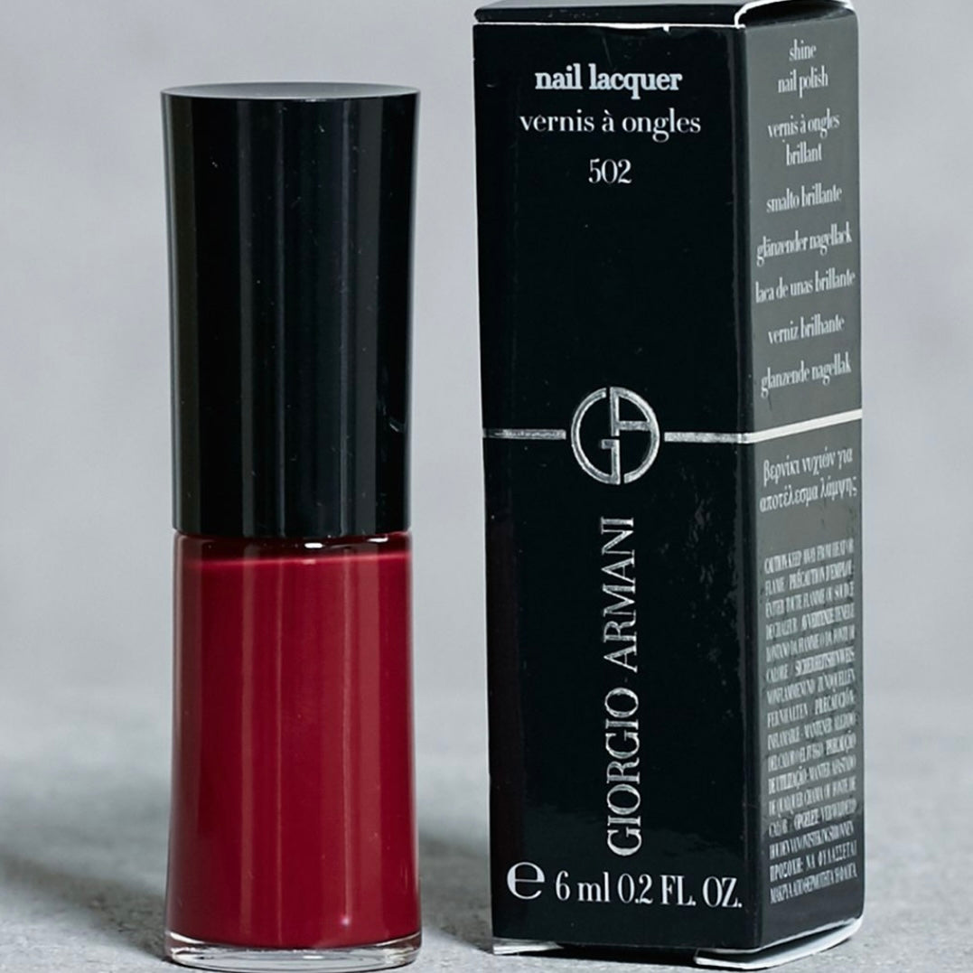 Giorgio Armani Luxury Nail Lacquer 502 Scarlatto FaceTreasures