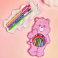 Juego de brochas de maquillaje profesional Care Bear de edición limitada premium con estuche a juego