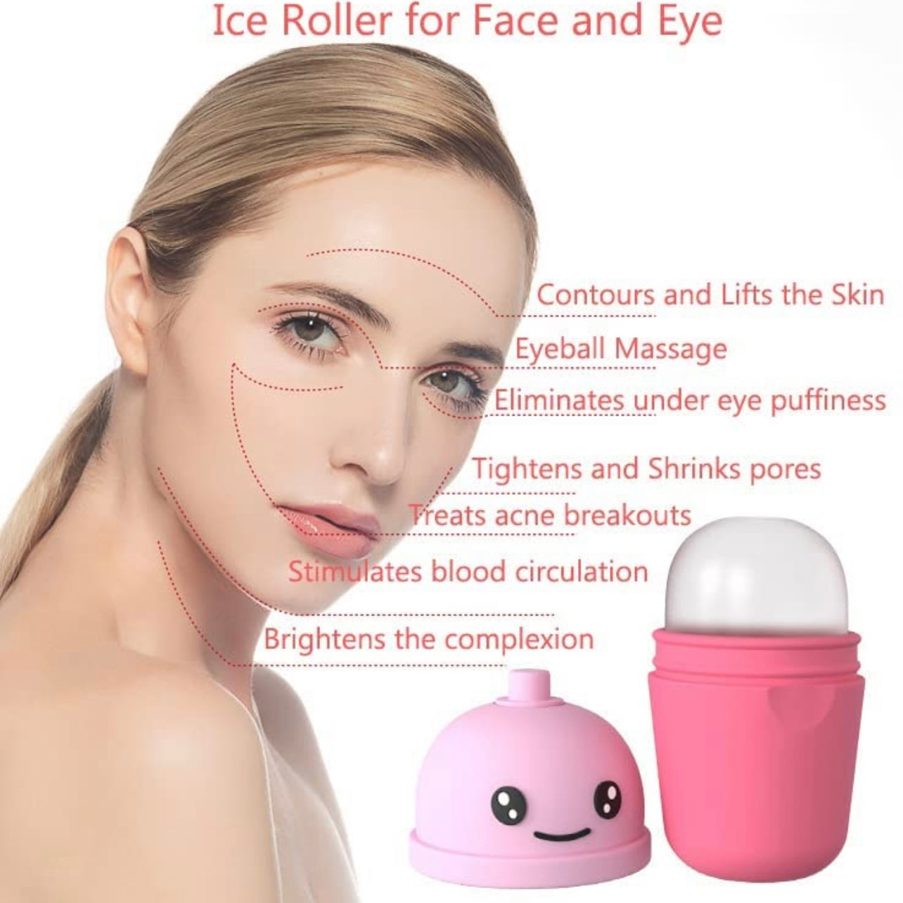 Luxury Skin Enhancing Facial Skin Care Ice Roller