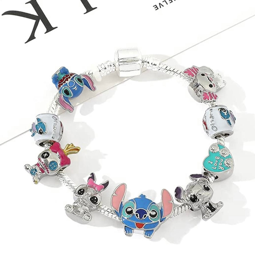 Disney Stitch Mix And Match Charm Bracelet