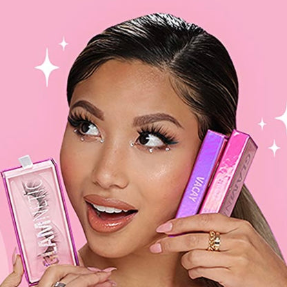 Glamnetic Magnetic Eyelashes - Virgo | Short Magnetic Lashes, 60 Wears Reusable Faux Mink Lashes Natural Look - 1 Pair