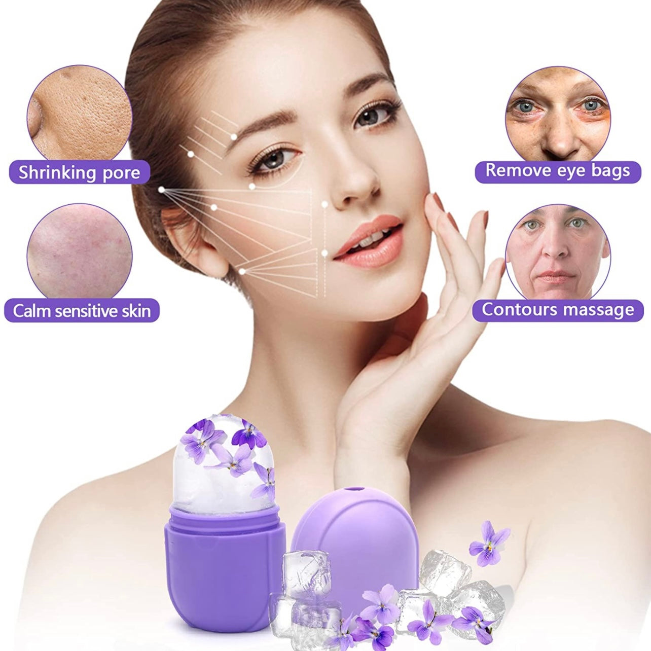 Luxury Skin Enhancing Facial Skin Care Ice Roller