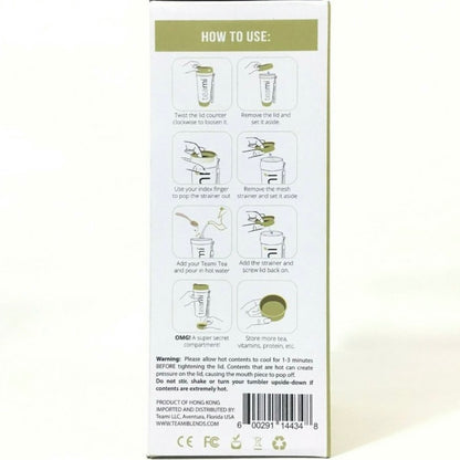 Teami Tumbler für unterwegs | Farbe Grau | 20 oz.