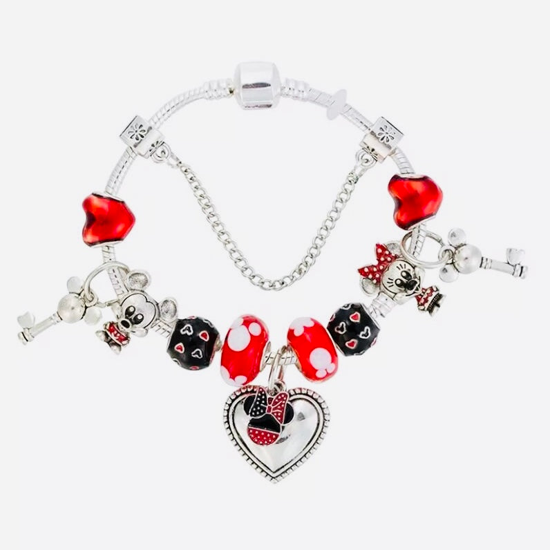 Disney Necklace - Mickey Mouse Padlock - Silver