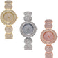 Ladies Exqusite Semi Precious Chrystal & Cubic Zirconia Watch in Gold,Silver Or Rose Gold