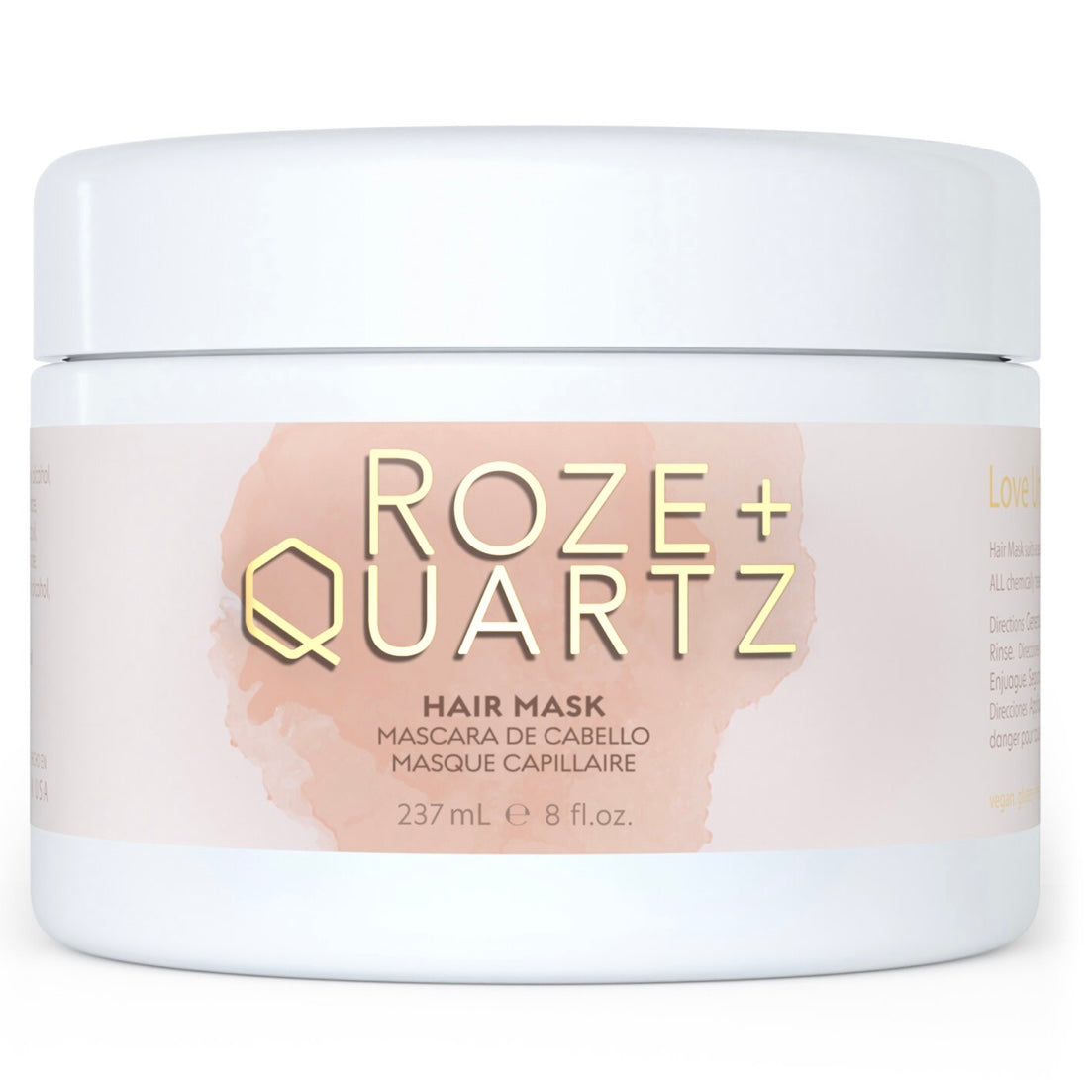 Roze + Quartz Hair Mask for Dry, Color Treated, Damaged Hair