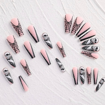 Premium Spooky Halloween Themed 24 piece Press On Nail Set