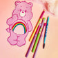 Premium Limited Edition Professional Care Bear Makeup Brush Set w/ Matching Case