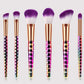 6 Piece Multi-Color Rainbow Professional Makeup Artist Brush Set For Professionals, Beginners, For Teens, Makeup Gift, Birthday, Bridal Shower Gift, Practical Gift, Beauty Gift