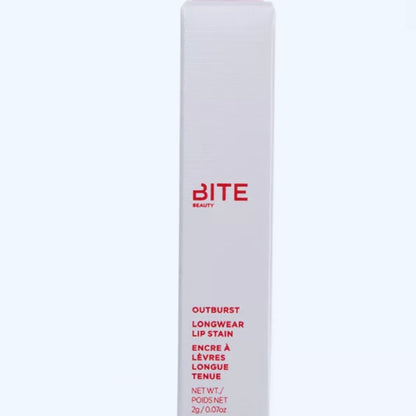 Bite Beauty Deluxe o tamaño completo OutBurst tinte labial de larga duración, en el color - Orange Fizz