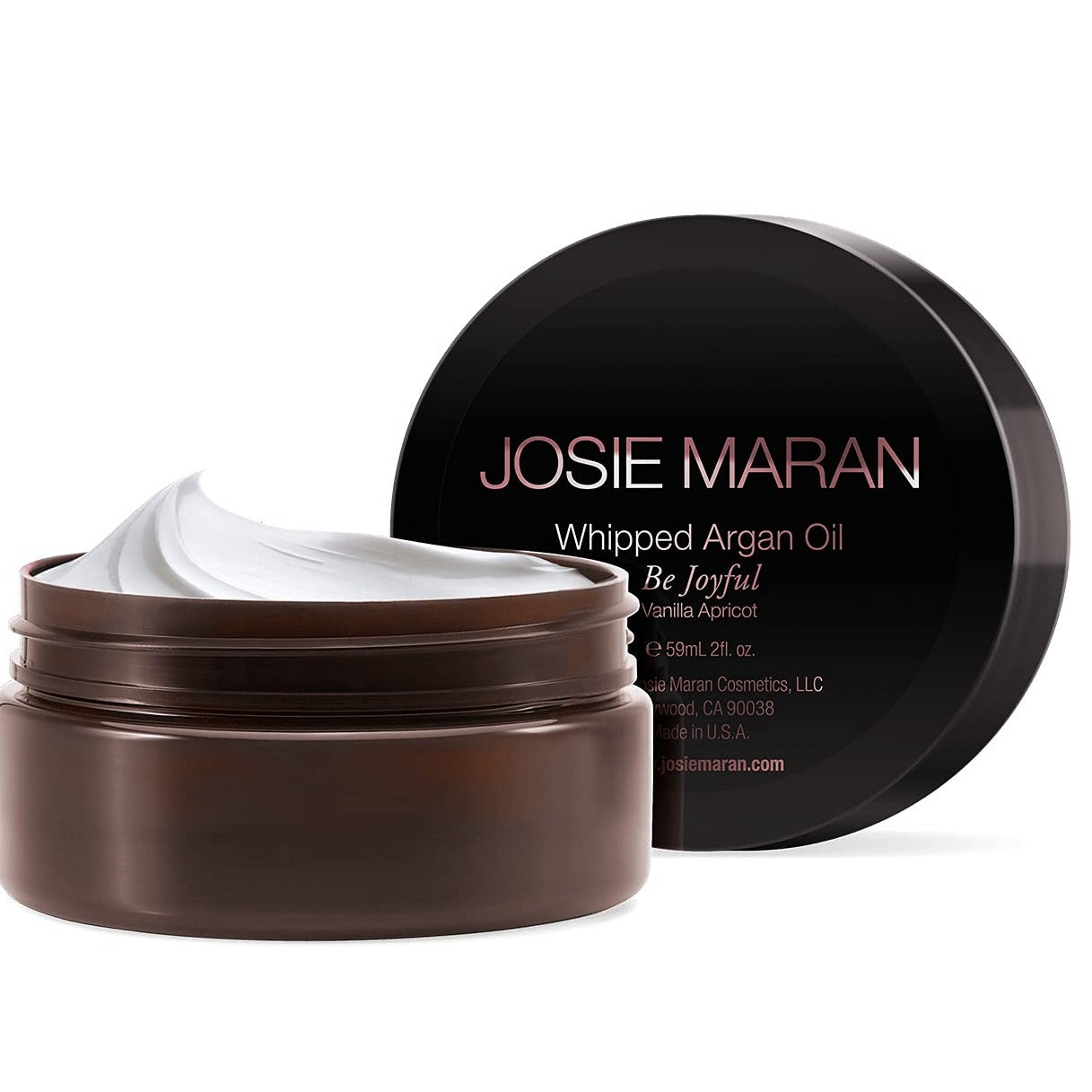 Revitalize skin, restore softness, and improve skin’s texture with the nourishing power of Josie’s signature 100% Pure Argan Oil whipped to buttery perfection.  Our famous formula harnesses the essential fatty acids in Argan Oil to seal in the hydrating benefits of shea butter and the conditioning effects of avocado oil. Fortified with white tea extract to help protect from environmental damage, skin will be deeply hydrated, firmer, and extra juicy.