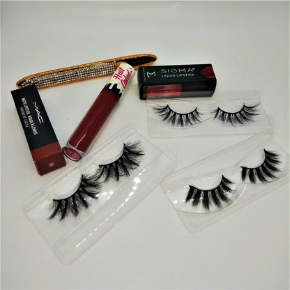 Edición de regalo premium de pestañas y labios