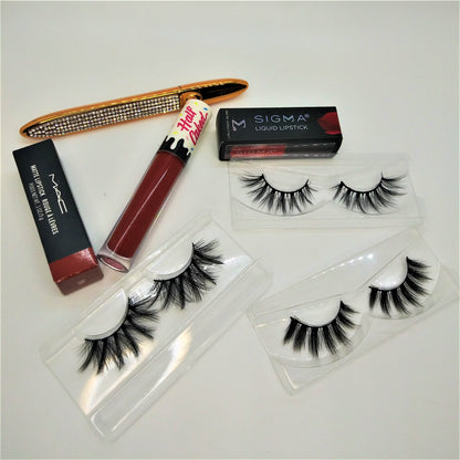 Edición de regalo premium de pestañas y labios