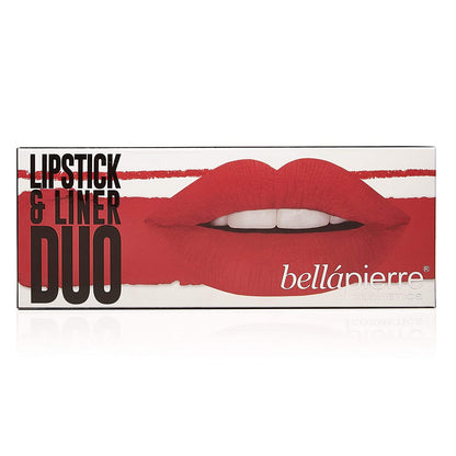 bellapierre’s Lipstick & Liner Duo contains both a richly pigmented Matte Lipstick and coordinating Lip Liner for perfect, flawless lips. Our Fire Red Lipstick & Liner Duo was designed to help you achieve beautiful, luscious lips that last all day.