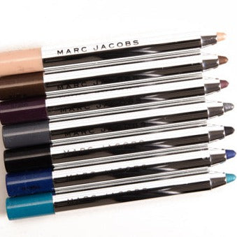 Marc Jacobs Highliner Gel Eyeliner In The Shade Cherry on Taupe