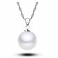 Stearling silver 925 16 inch white 7mm freshwater pearl necklace