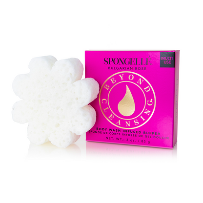 These Luxury Spongelle All In One Beauty Treatment buffers come with built-in body wash that's infused with extracts of yuzu, edelweiss and vetiver root to cleanse, exfoliate, massage, and hydrate the skin for a spa-like pampering experience at home. Each sponge creates a scented lather that endures for at least 14+ washes showers after shower.