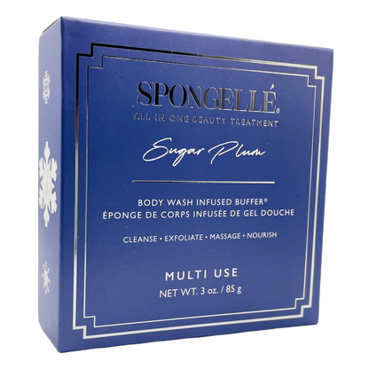 These Luxury Spongelle All In One Beauty Treatment buffers come with built-in body wash that's infused with extracts of yuzu, edelweiss and vetiver root to cleanse, exfoliate, massage, and hydrate the skin for a spa-like pampering experience at home. Each sponge creates a scented lather that endures for at least 14+ washes showers after shower.