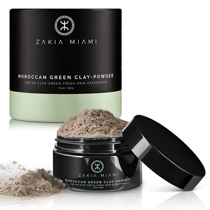 ZMCare Natural Healing Green Clay Powder from Morocco for Healthier Glowing Skin