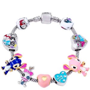 Lilo & Stitch 2024 Vintage Charm Bracelet, Various Sizes For All Ages