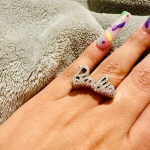 Sparkling 925 Silver Barbie Ring - Elegant & Glamorous Jewelry for Every Fashionista